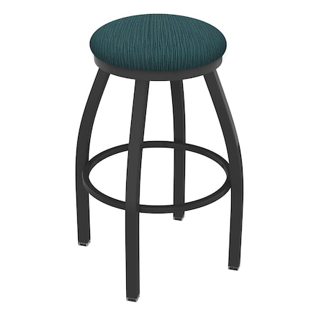 Holland Bar Stool Co 36" Swivel X-Tall Bar Stool, Pewter Finish, Graph Tidal Seat 80236PW022